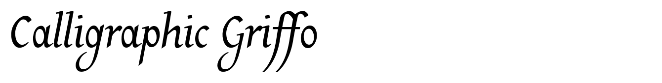 Calligraphic Griffo